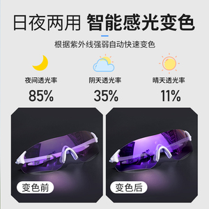 <b>Cycling</b> Glasses Polycarbonate Lens Polarized Anti Slip Outdoor Sports Sunglasses Men's TR90 Frame Rimless Spherical - Product Image 5