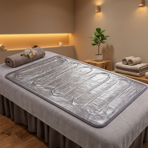 Tapis de table de massage chauffant électrique, élément chauffant en fibre de carbone, thermostat réglable, chauffage rapide, matériau en polyester - Product Image 1