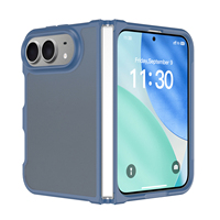 Coque transparente mate pour iPhone Duo 18 Fold 17 Pro Max 17 Air 16E 15Pro avec protection intégrale de l'appareil photo surélevée, coque arrière rigide en TPU souple