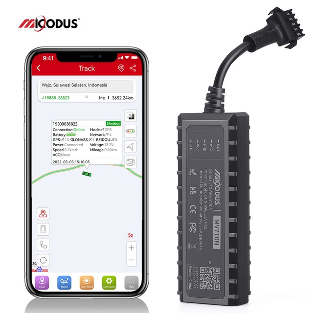 Micodus MV710N Door Alarm Vehicle Locator Anti Jammer Fuel Cut Off Motorcycle Gps Tracking Device Mini Gps Tracker for Car