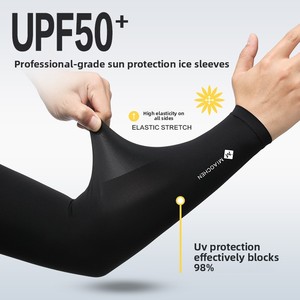 Manchons de protection solaire UV en soie glacée Miao <span class=keywords><strong>Chen</strong></span> pour hommes – Frais, respirants, idéaux pour le cyclisme en extérieur cet été - Product Image 3