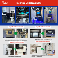 Rimorchio Bagno Mobile Multi-Cabina Personalizzabile con Freno a Singolo Asse per Eventi Esterni - Fornitura OEM all'Ingrosso per Progetti