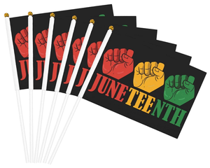 Günstige Juneteenth 19. Juni 1865 Unabhängigkeitstag handgeführte Fahnen für Afrikaner afroamerikanische Feiertagsfeier - Product Image 5