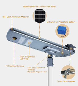 Hk Mistai 10000Lm 100W 512Wh Autolimpieza China Farolas solares Luminarias industriales Con Panel para lámpara de carretera de granja del desierto - Product Image 2