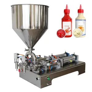 Single Double Spouts ice cream water honey Cream Filling Machine For Filling Cakes Filling Machine