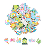Pendentif en alliage goutte d'huile motif dessin animé mignon, série sportive Pickleball, accessoire DIY pour bracelet et porte-clés W585