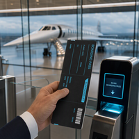Carte d'embarquement thermique personnalisée pour la manutention au sol des aéroports, impression sur mesure, logo OEM, taille personnalisée, commande en gros