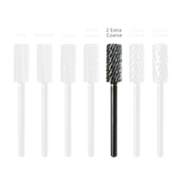 HYTOOS Petite fraise à ongles en carbure de 3/32 po pour manucure, accessoires de perçage d'ongles, outil de retrait de gel