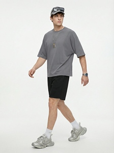 T-Shirt Oversize Stile Retrò in Puro Cotone con Logo Ricamato Personalizzato, Manica Corta, Stile Streetwear, Vendita all'Ingrosso - Product Image 3