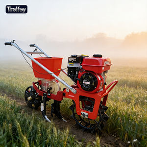 农用机械 4合1谷物施肥播种机，带汽油发动机，手动启动 - Product Image 1