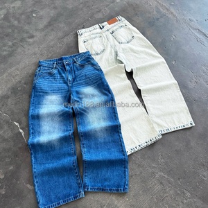 Manufacturer Custom High Quality Vintage Denim Pants Acid Wash Heavyweight <b>Jeans</b> Oversized Baggy <b>Jeans</b> Men - Product Image 3
