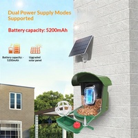 Mangeoire à oiseaux solaire avec caméra HD, connexion Wi-Fi longue portée, étanche, en ABS, nichoir intelligent 776g pour emplacements extérieurs éloignés