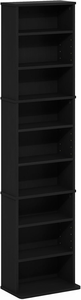 Étagère <span class=keywords><strong>de</strong></span> <span class=keywords><strong>rangement</strong></span> haute <span class=keywords><strong>et</strong></span> étroite noire à 9 niveaux, <span class=keywords><strong>meuble</strong></span> <span class=keywords><strong>de</strong></span> <span class=keywords><strong>rangement</strong></span> réglable <span class=keywords><strong>pour</strong></span> <span class=keywords><strong>DVD</strong></span> <span class=keywords><strong>et</strong></span> <span class=keywords><strong>CD</strong></span>, idéal <span class=keywords><strong>pour</strong></span> salon <span class=keywords><strong>et</strong></span> bureau à domicile - Product Image 5