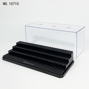 Vitrina de exhibición para figuras de acción y bloques de construcción BLOCKMOC 10710, de plástico transparente, a prueba de polvo, color personalizado, certificada ASTM EN71, para niños - Product Image 4