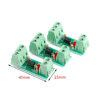 Módulo de Aislamiento Optoacoplado de 1 Canal PC817 EL817 3V-5V 12V 24V, Aislador Fotoeléctrico con Soporte de Riel, Placa de Motor de Accionamiento PLC