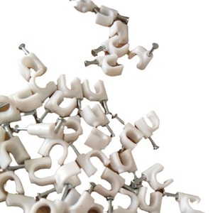 Clip à clous circulaire 6 mm en plastique pour fixation de câbles et montage mural - Product Image 4