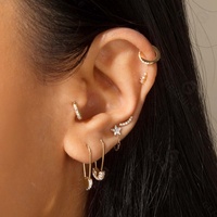 Bijoux quotidiens Gemnel prix abordable en argent sterling 925 plaqué or 14K, épingle de sûreté cœur d'amour