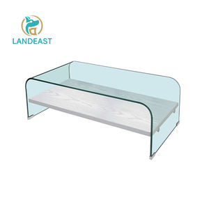 Mesa de Centro Moderna de Vidrio de Lujo con Almacenamiento, Ligera, de Alta Calidad, Móvil para Muebles de Sala de Estar - Product Image 4