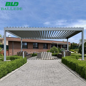 Personnalisé imperméable à l'eau qui respecte l'environnement imperméable motorisés persiennes pergola toit pour <span class=keywords><strong>terrasse</strong></span> - Product Image 3