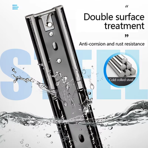 45 Width Full <strong>Extension</strong> Correderas Telescopicas Steel Drawer <strong>Slides</strong> Soft Closing Modern Design for Kitchen &amp; Hotel Furniture - Product Image 6