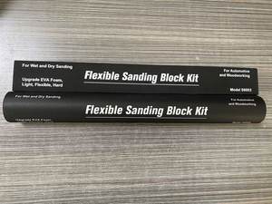 Kit de ponçage 7 pièces, bloc abrasif pour le travail du bois, la <span class=keywords><strong>carrosserie</strong></span> automobile, léger, flexible, dur - Product Image 6