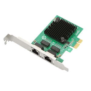 Tarjeta de Red Interna Gigabit PCIe X1 de Doble Puerto 82571EB, Adaptador Ethernet para Servidor, NIC en Stock, Modelo PI71R21 82571 Net - Product Image 1