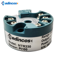 MTR330: Transduser Suhu Terisolasi dengan Output PT100/Thermocouple ke 4-20mA, Terpasang di Kepala, dengan Input yang Dapat Diprogram melalui USB+Perangkat Lunak PC