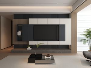 Set da soggiorno di Design d'interni moderni di lusso Timesong <span class=keywords><strong>disegni</strong></span> 3D <span class=keywords><strong>Tv</strong></span> Cabinet completo soggiorno mobili soluzioni personalizzate - Product Image 4