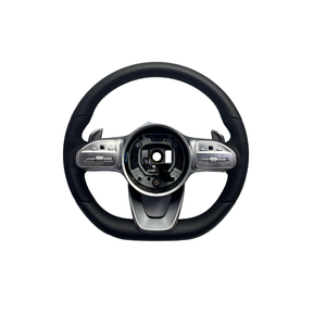 Volante de Cuero YLC para <span class=keywords><strong>Mercedes</strong></span>-Benz <span class=keywords><strong>AMG</strong></span> W190 C190 W205 C205 W166 W167 W177 W213 W217 C217 W222 <span class=keywords><strong>AMG</strong></span> - Product Image 3