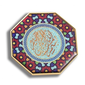 Imanes Metálicos Personalizados de Lujo con Diseño Octagonal Retro, Adhesivos Epoxi con Graffiti para Refrigerador - Product Image 1