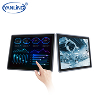 Panel de pantalla táctil capacitiva de 15 pulgadas, tablet pc industrial integrada todo en uno con J1900