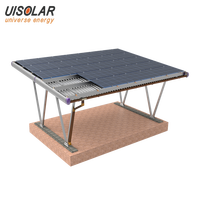 UISOLAR Abri de voiture de toit à panneau solaire Structure de parking PV à montage au sol en aluminium Abri de voiture solaire BIPV pour usage commercial et résidentiel