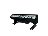 Barre de lumière LED sans fil à batterie IP65 9x18W RGBAW+UV DMX512 avec construction en aluminium pour entrepôt, DJ, KTV
