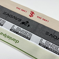 Hualiu Cinta de banda elástica jacquard reciclada en relieve personalizada de alta calidad con diseño de logotipo