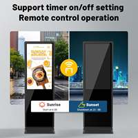 Écran tactile LCD Totem 4K de 65 pouces avec contrôle CMS pour affichage numérique en centre commercial, hôtel et magasin de détail