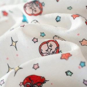 PJ-1474 Conjunto de pijama de manga larga con estampado de manzanas para mujer, ropa de casa de algodón, tela fina tejida - Product Image 4