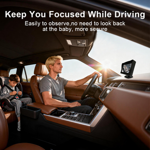 Monitor de Bebé para Auto de 4.3'' con Cámara de Visión Nocturna IR, Cámara para Auto para Monitoreo del Asiento Trasero y de Mascotas, Seguridad para Bebés y Niños - Product Image 2