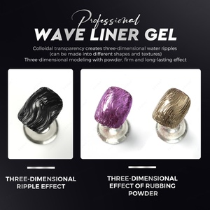 Gel Polish Professionnel JTING Factory Black Wave Liner Effet 3D Gel de Modelage Adhésif Diamant OEM Gel à Ongles Personnalisable Gratuitement - Product Image 5