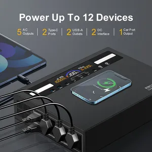 New Product Shopee 300W 12000mah 18650mechanical Overcharge Protection Portable Power Station Battery
