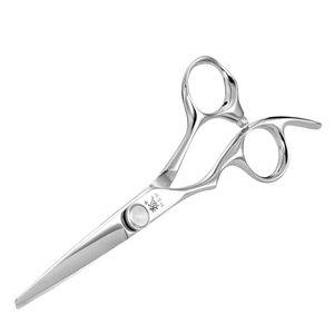 Ciseaux droits pour gauchers NYBL-55 de 5,5 pouces, JAPON, acier 440C, tranchants, dureté 58-59HRC, manche en acier inoxydable, ciseaux de barbier, cheveux 28 - Product Image 1