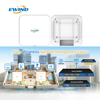 Punto de Acceso Inalámbrico WiFi 6, 48V PoE, 3000Mbps, Doble Banda, 802.11ax, Gigabit PoE, Montaje en Techo, Gestión Inteligente, Señal Estable