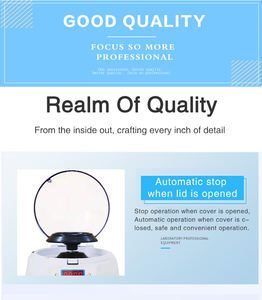 Mini hogesnelheidsmicrocentrifuge met 4000 RPM & 1880xg RCF voor laboratoriumgebruik - Product Image 6