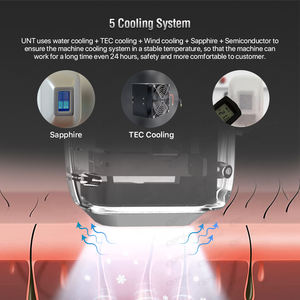 Attrezzatura professionale di bellezza per la macchina di epilazione Laser 808 con diodo di raffreddamento del ghiaccio indolore - Product Image 5