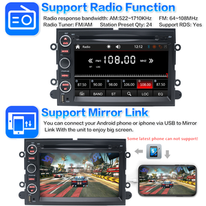 Lettore DVD per Auto Android da 7 Pollici, Unità Multimediale 2 Din, CarPlay Wireless, GPS, Telecamera Posteriore per <span class=keywords><strong>Ford</strong></span> <span class=keywords><strong>Focus</strong></span> - Product Image 1