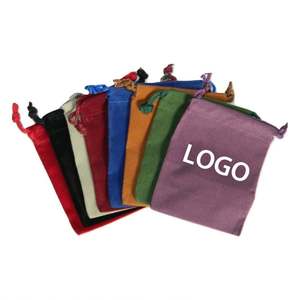 Wholesale Jewelry Party Groceries Blank Plain Reusable Soft Velvet Small All Colors Drawstring <b>Dice</b> <b>Bag</b> - Product Image 1