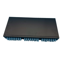 Panel Patch Suplai Luar Ruangan Teroptimasi 24 Core OTB FTTH ST LC SC FC 19-inci untuk Pemasangan di Dinding/Rak untuk Kotak Terminal Serat Optik