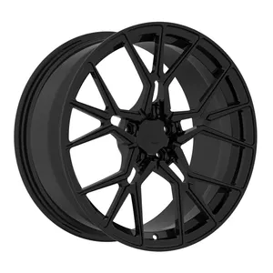 Monoblock 1 Piece Structure Black Customized 18-22 Inch Alloy Car Wheel Forging Car Alloy Wheel Rims