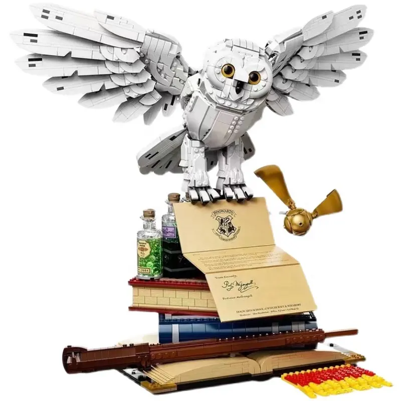 99066 Harrys Potterd Series Hedwig Building Blocks Toys Model Collectors' Edition 76391 Collectible 20th Anniversary Set