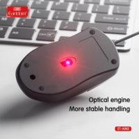 Earldom Mouse komputer USB kabel kantor optik termurah baru desain terbaru