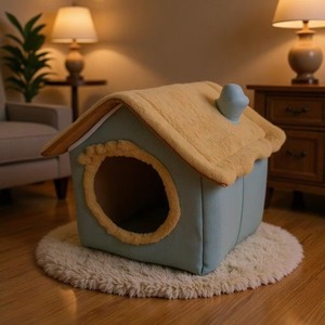 Cat Dog House <b>Nest</b> Winter Warming Cat <b>Nest</b> Four Seasons Universal Detachable Dog House Cat <b>Bed</b> Pet <b>Nest</b> Pet Supplies - Product Image 3